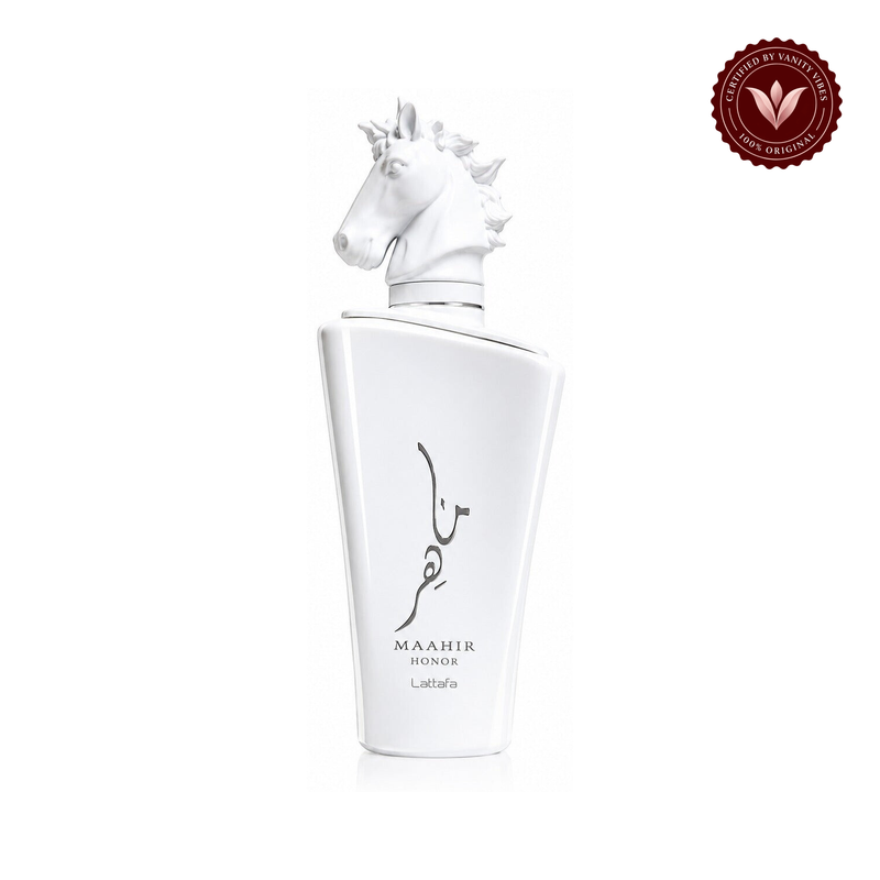 Lattafa Maahir Honor EDP 100ml - Unisex Citrus Aromatic Perfume — front product image