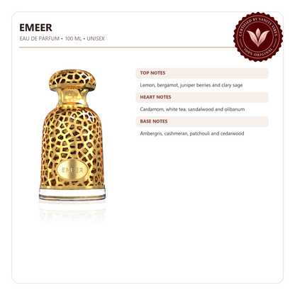 Lattafa Emeer Eau De Parfum, For Men & Women 100ml — fragrance details and features — Vanity Vibes