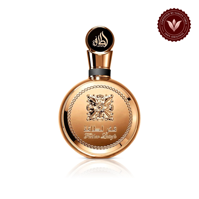 Lattafa Fakhar Gold Unisex EDP 100ml - Long Lasting Luxury Perfume — front product centered on white — Vanity Vibes