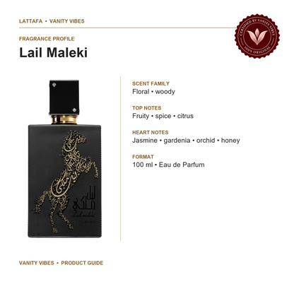 Lattafa Lail Maleki EDP Fragrance for Women 100ml — product feature and fragrance details