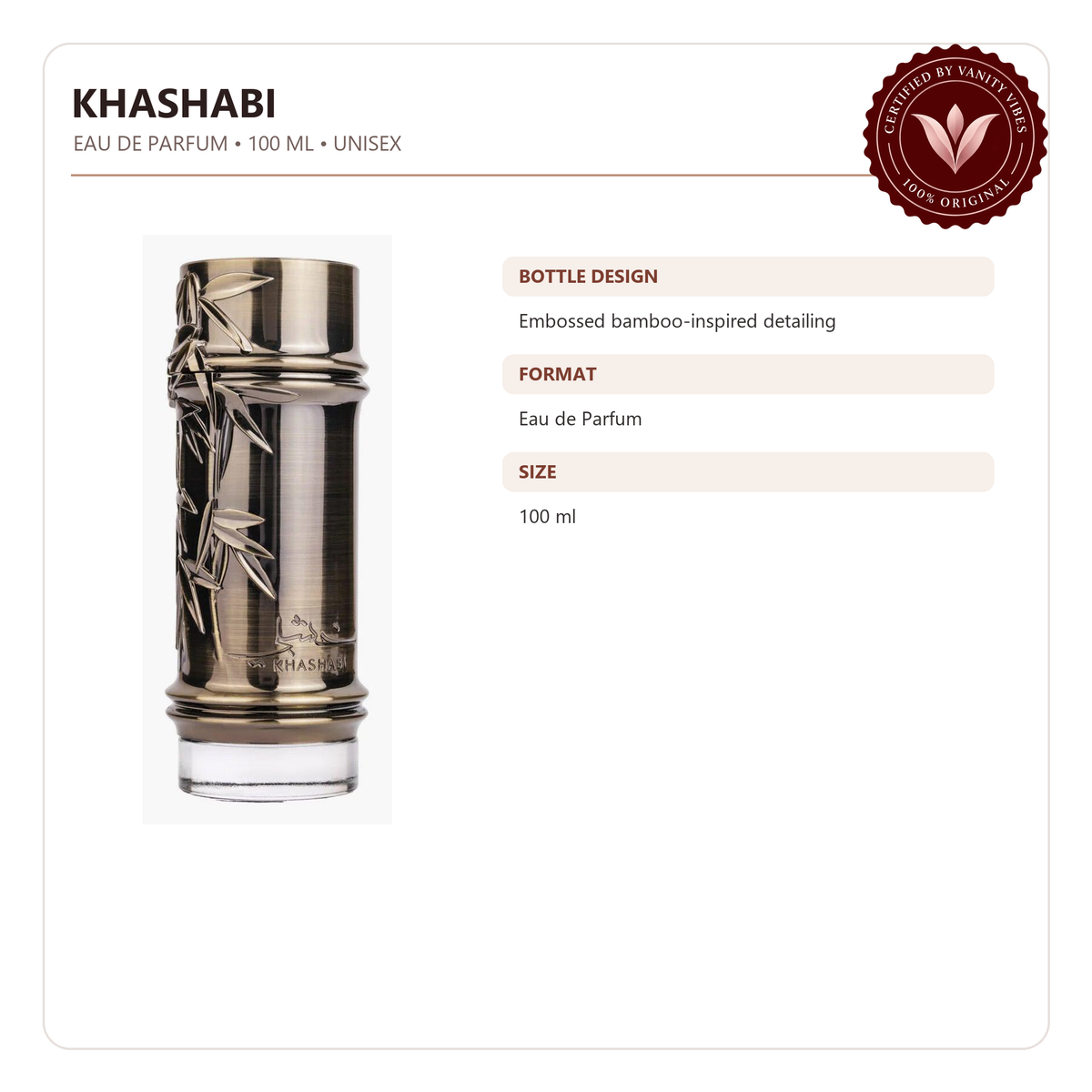 Khashabi by Lattafa Eau de Parfum 100ml for Men — product features and fragrance notes — Vanity Vibes