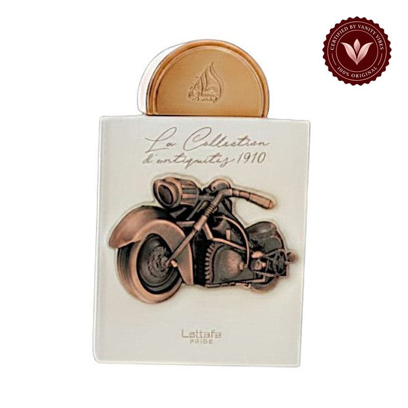 La Collection D'Antiquités 1910 (Bike) Unisex Perfume 100ml EDP by Lattafa Pride Long-Lasting Luxurious Fragrance — front product on white background — Vanity Vibes