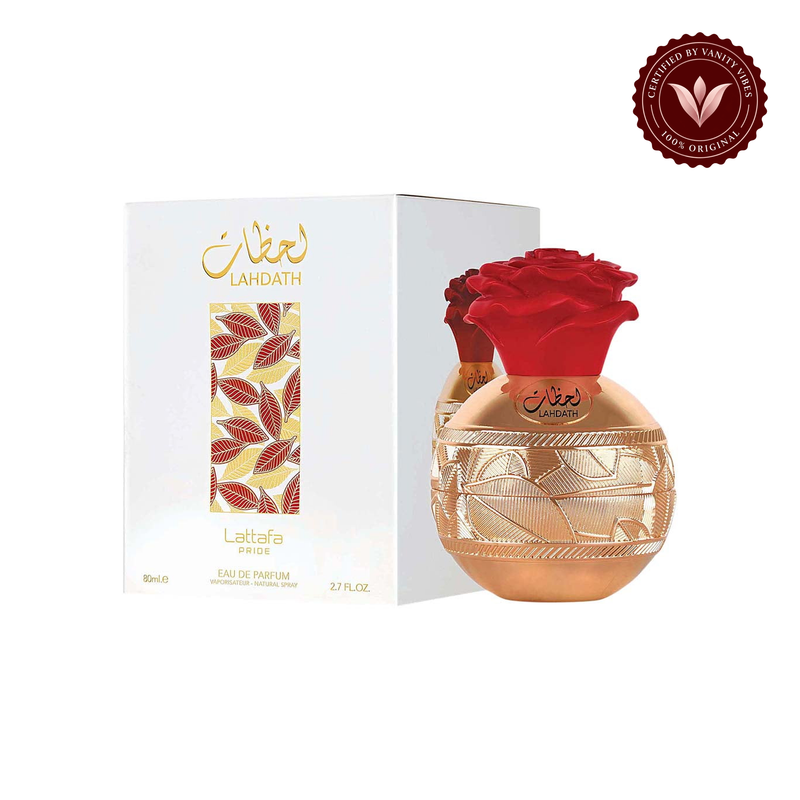 Lahdath by Lattafa EDP 80ml for Men & Women — alternate product view on white background — Vanity Vibes