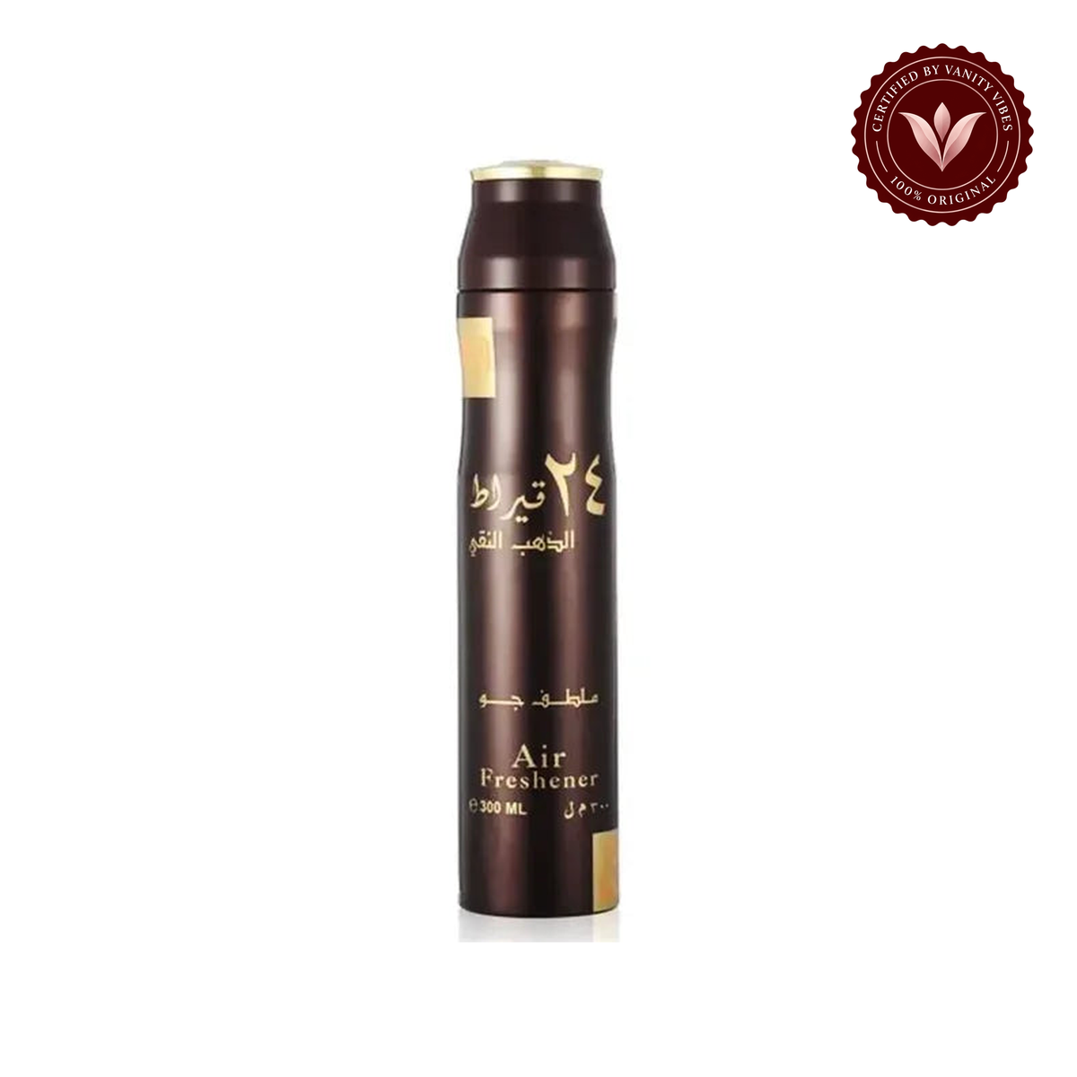 Lattafa 24 Carat Pure Gold Air Freshener-300ml — alternate product view on white background — Vanity Vibes