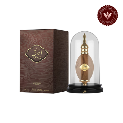 Lattafa Afaq Gold For Men EDP-100ml — alternate product view on white background — Vanity Vibes