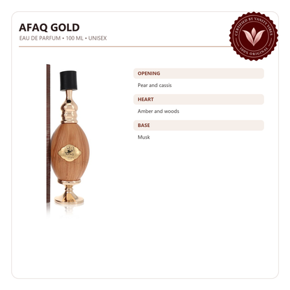 Lattafa Afaq Gold For Men EDP-100ml — product features and fragrance notes — Vanity Vibes