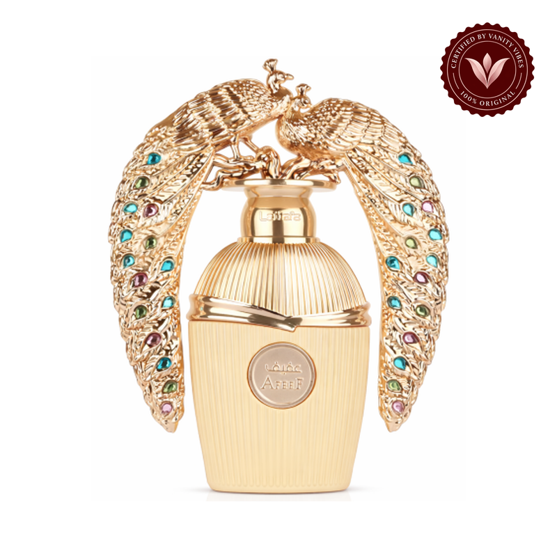 Lattafa Afeef EDP 100ml - Unisex Floral Amber Perfume — front product on white background — Vanity Vibes