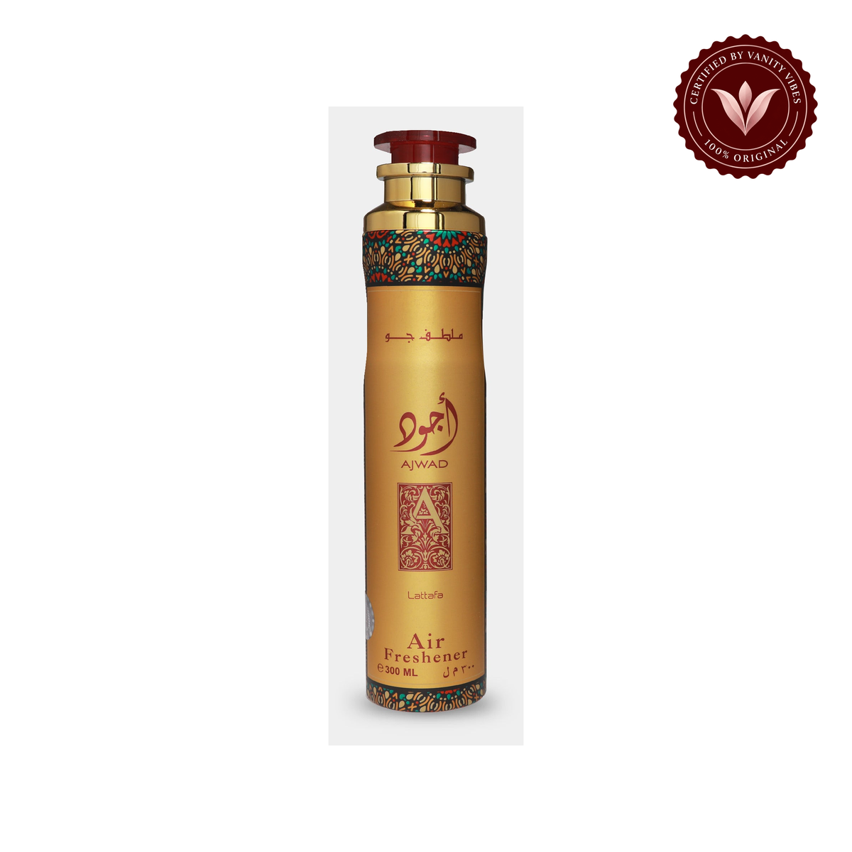 Lattafa Ajwad Air Freshener 300ml - Long Lasting Luxury Sweet Fruity Floral Room Spray for Home & Office — alternate product view on white background — Vanity Vibes