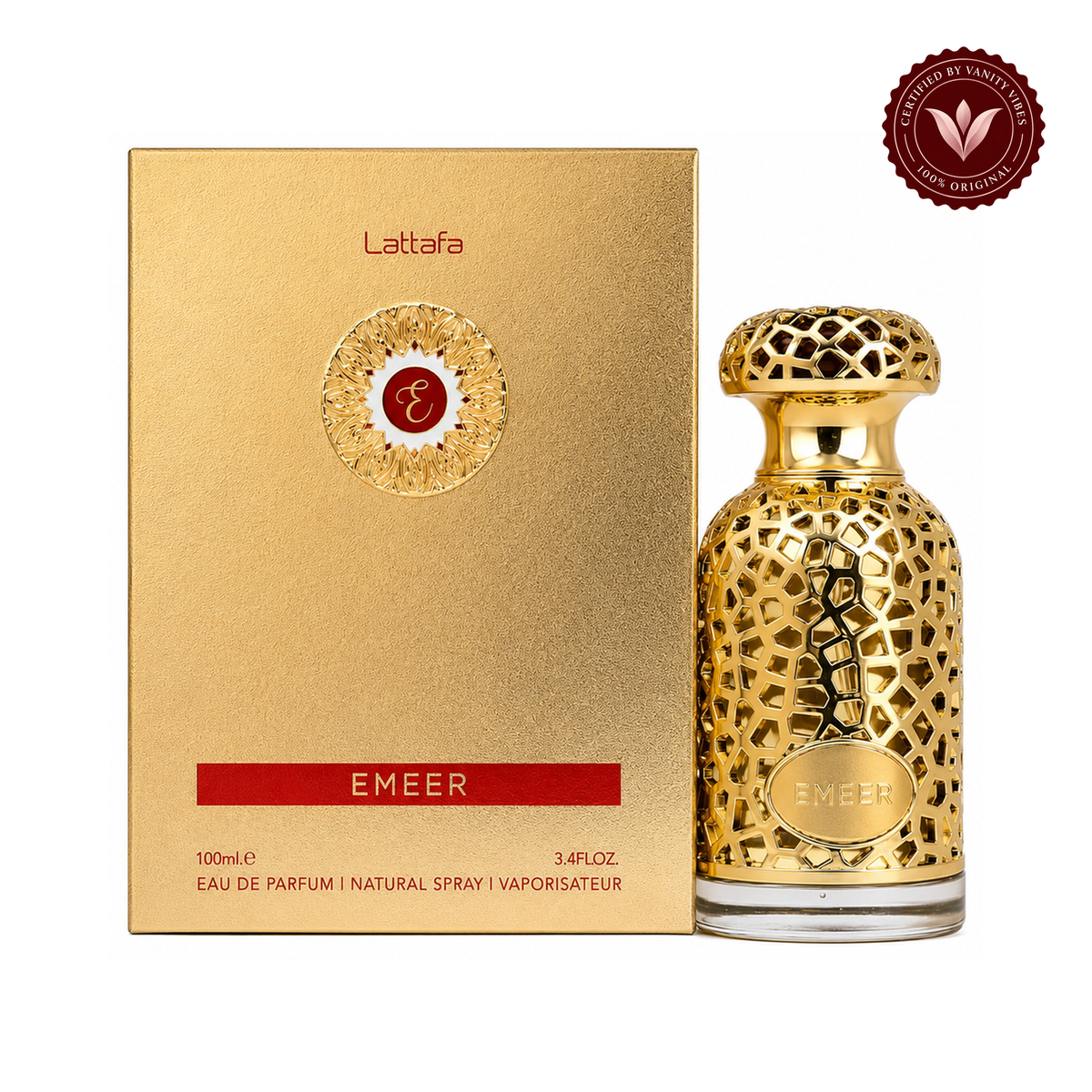 Lattafa Emeer Eau De Parfum, For Men & Women 100ml — box and product secondary photo