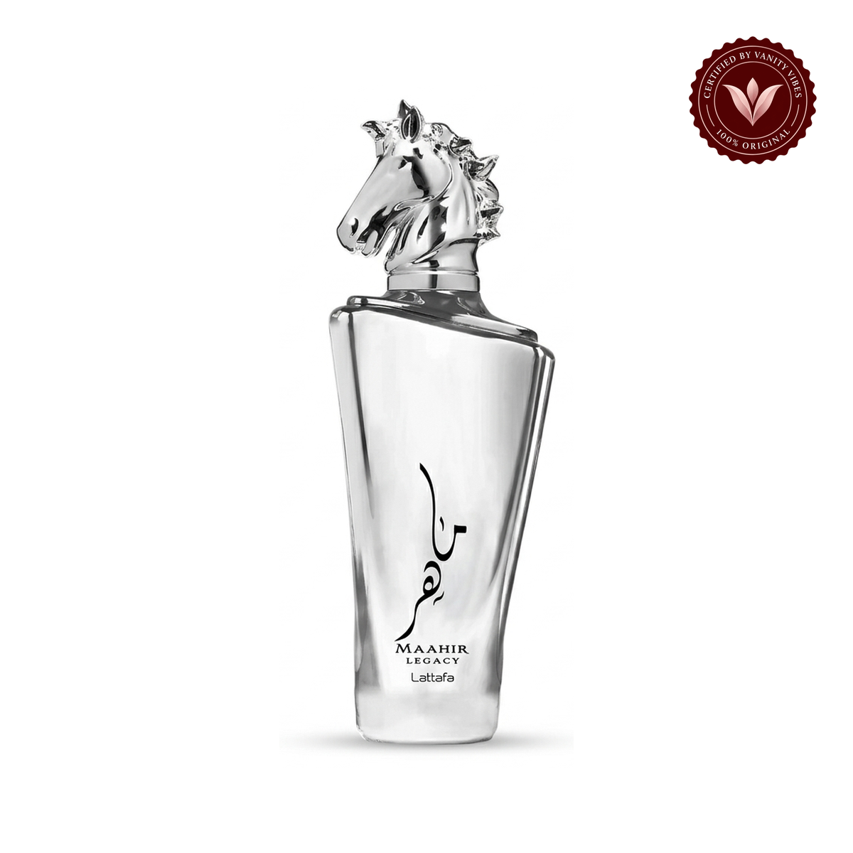 Lattafa Maahir Lagacy Silver Perfume Eau De Parfum, For Women 100ml — front product on white background