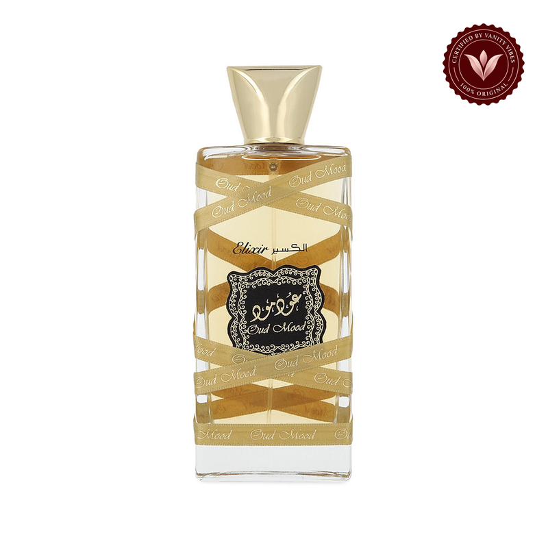 Lattafa Oud Mood Elixir Unisex Eau de Parfum 100ml — front product on white background