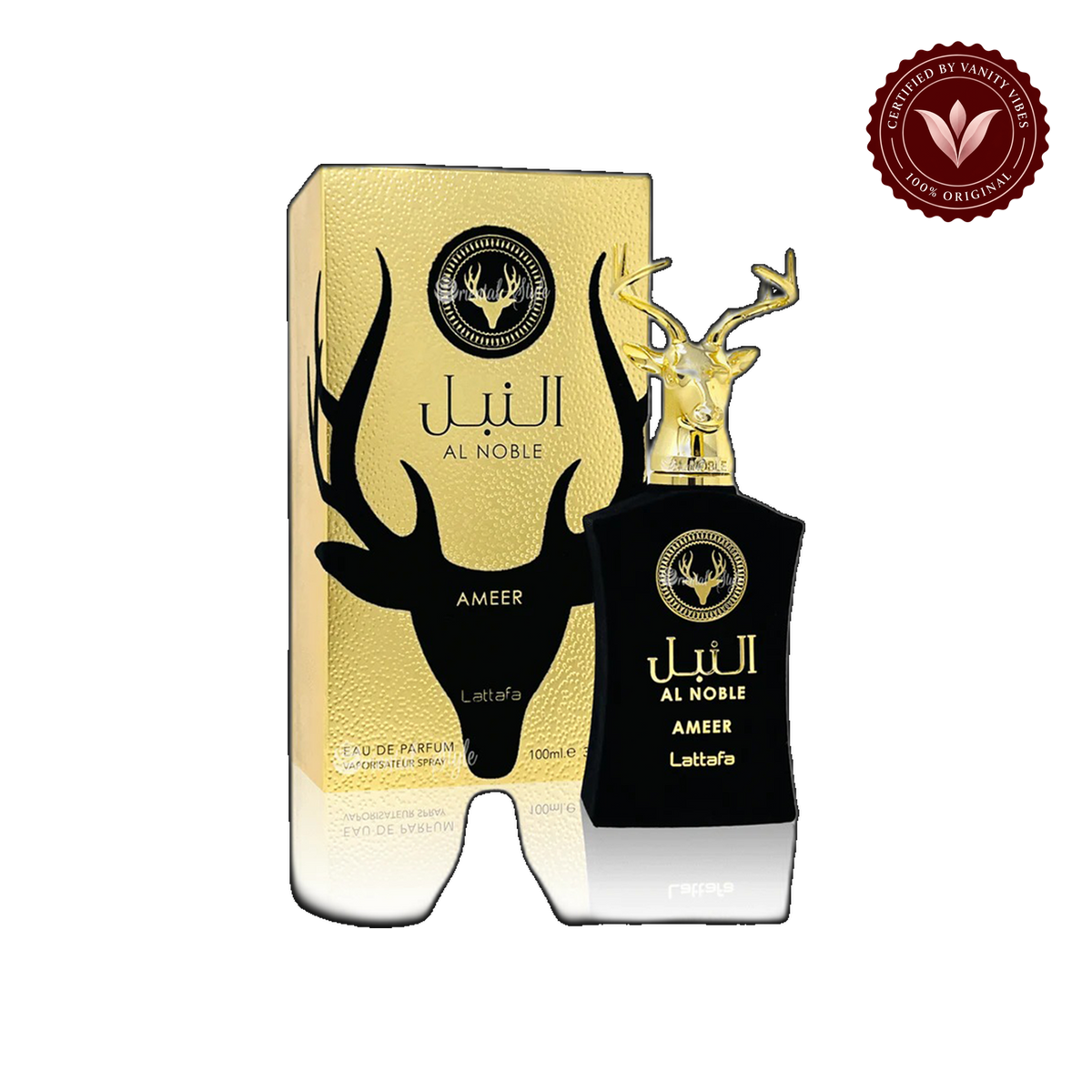 Lattafa Al Noble Ameer Eau De Parfum Spray for Unisex-100ml — alternate product view — Vanity Vibes