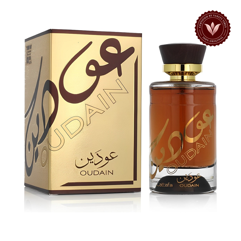 Lattafa Oudain Perfume EDP-100ml — alternate product and packaging on white background