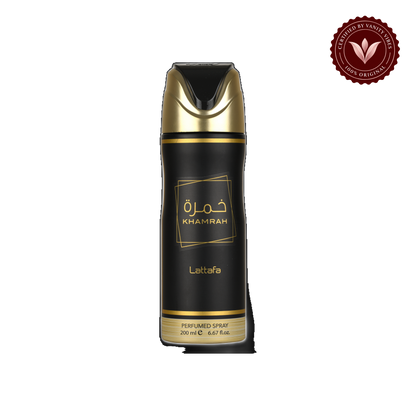 Lattafa Khamrah Deodorant Spray-200ML — alternate product view — Vanity Vibes