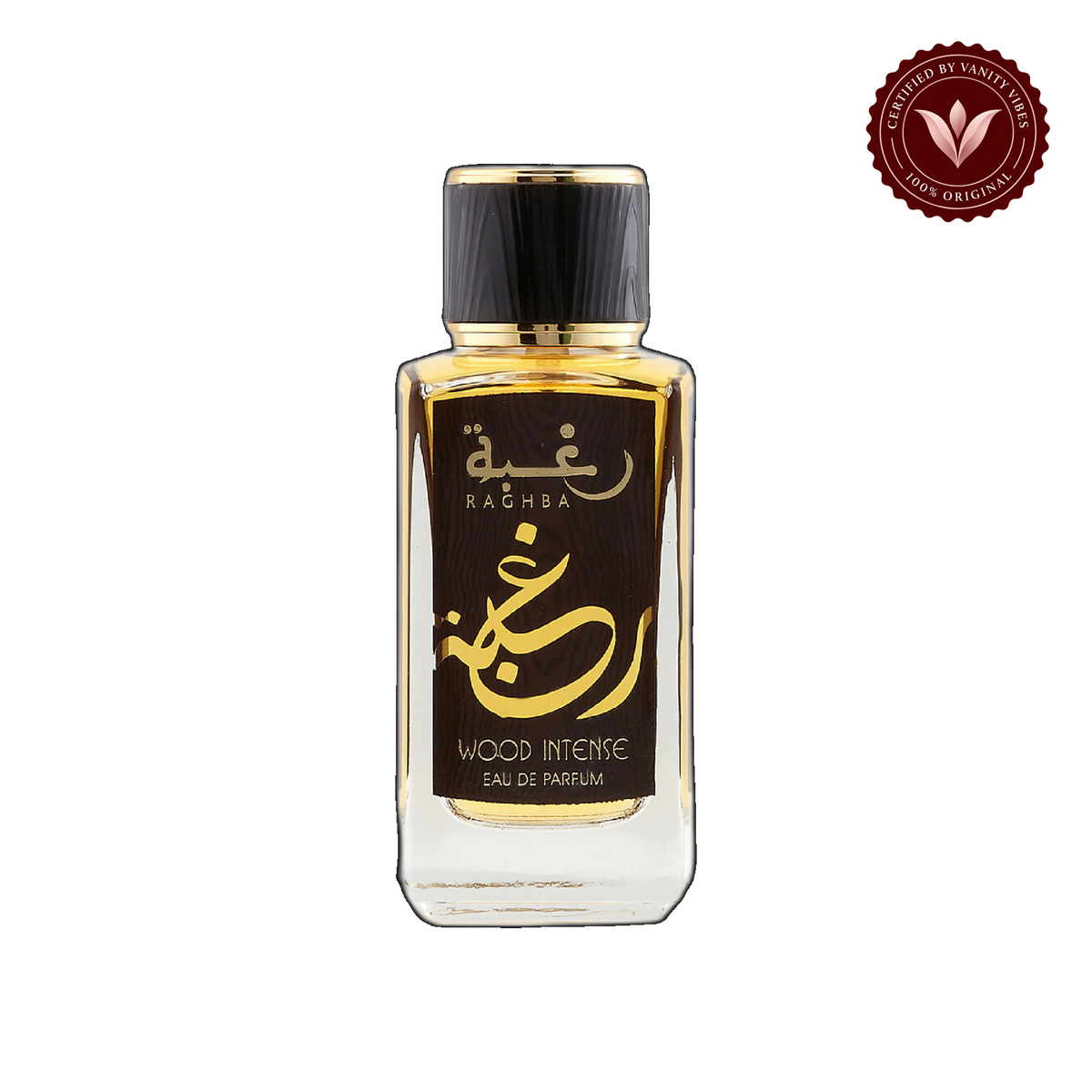 Lattafa Raghba Wood Intense for Men EDP 100ml — front product — Vanity Vibes