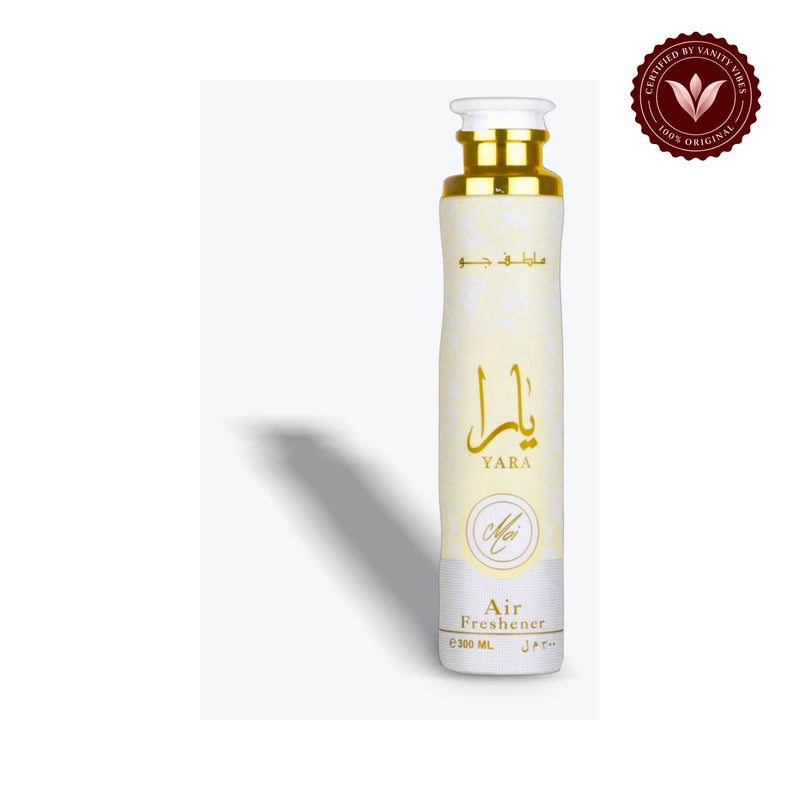 Lattafa Yara Moi Air Freshener 300ml — secondary product image on white background with Vanity Vibes badge