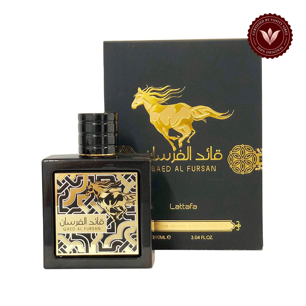 Lattafa Qaed Al Fursan Black 90ml Long Lasting Unisex Eau de Parfum — additional product image