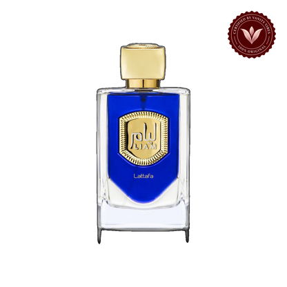 Lattafa Liam Blue Shine Perfume EDP 100ml Long Lasting Arabic Fragrance - Unisex — front product — Vanity Vibes