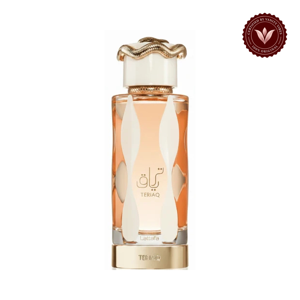 Lattafa Teriaq for Unisex EDP Perfume 100 ML — centered product on white background with Vanity Vibes badge