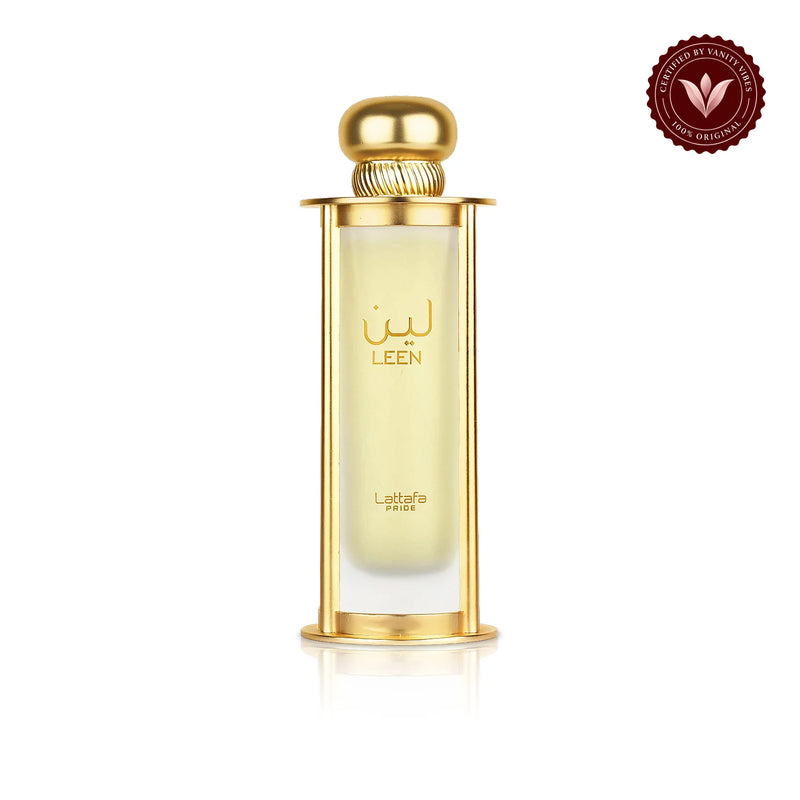 Lattafa Pride Leen EDP 100ml | Unisex Perfume | Long Lasting Arabic Fragrance — centered product on white background with Vanity Vibes badge