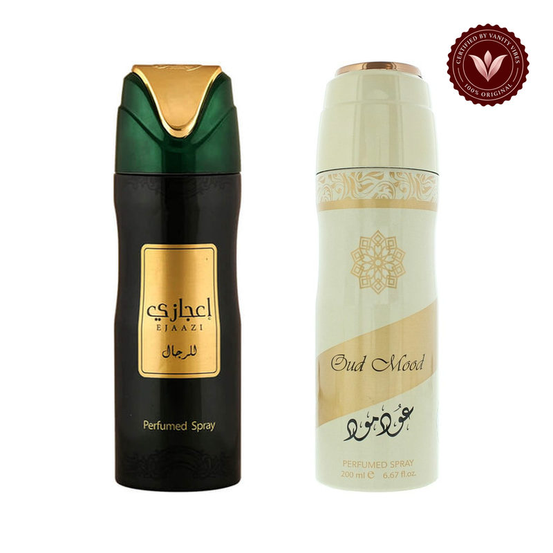 Ejaazi Deodorant Spray 200ml + Oud Mood Deodorant Spray 200ml by Lattafa (Pack of 2) — alternate product image