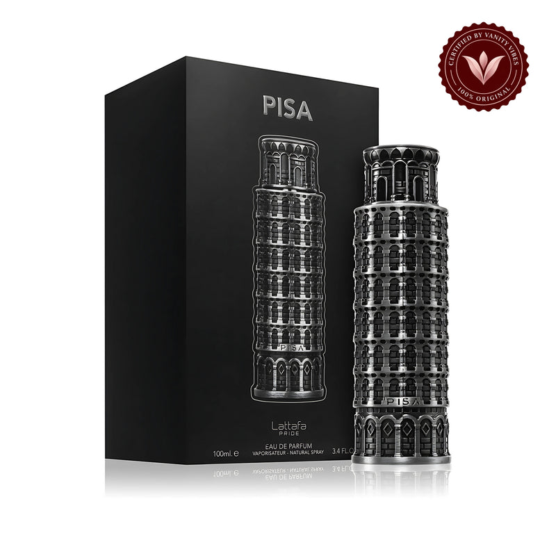 Lattafa Pride Pisa Eau de Parfum 100ml - Original Long Lasting Perfume for Men — secondary product image on white background with Vanity Vibes badge