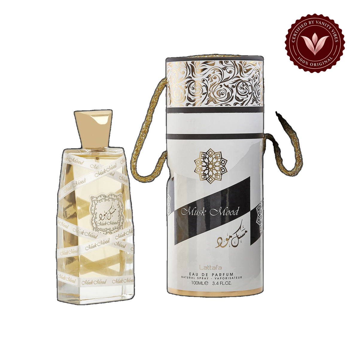 Lattafa Musk Mood Eau De Parfum 100ml - Long Lasting Original Fresh Musk Masculine Fragrance for Men — alternate product view — Vanity Vibes