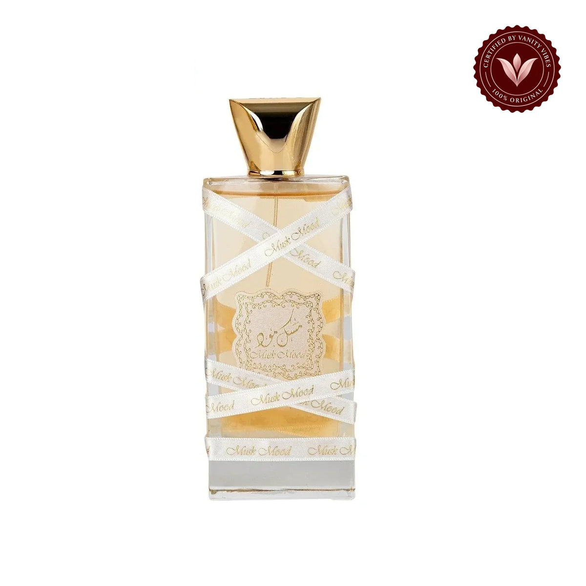 Lattafa Musk Mood Eau De Parfum 100ml - Long Lasting Original Fresh Musk Masculine Fragrance for Men — centered product on white background with Vanity Vibes badge