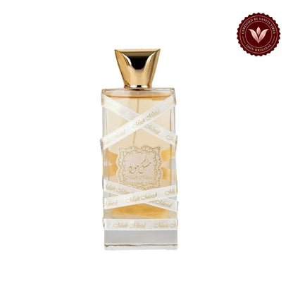 Lattafa Musk Mood Eau De Parfum 100ml - Long Lasting Original Fresh Musk Masculine Fragrance for Men — centered product on white background with Vanity Vibes badge