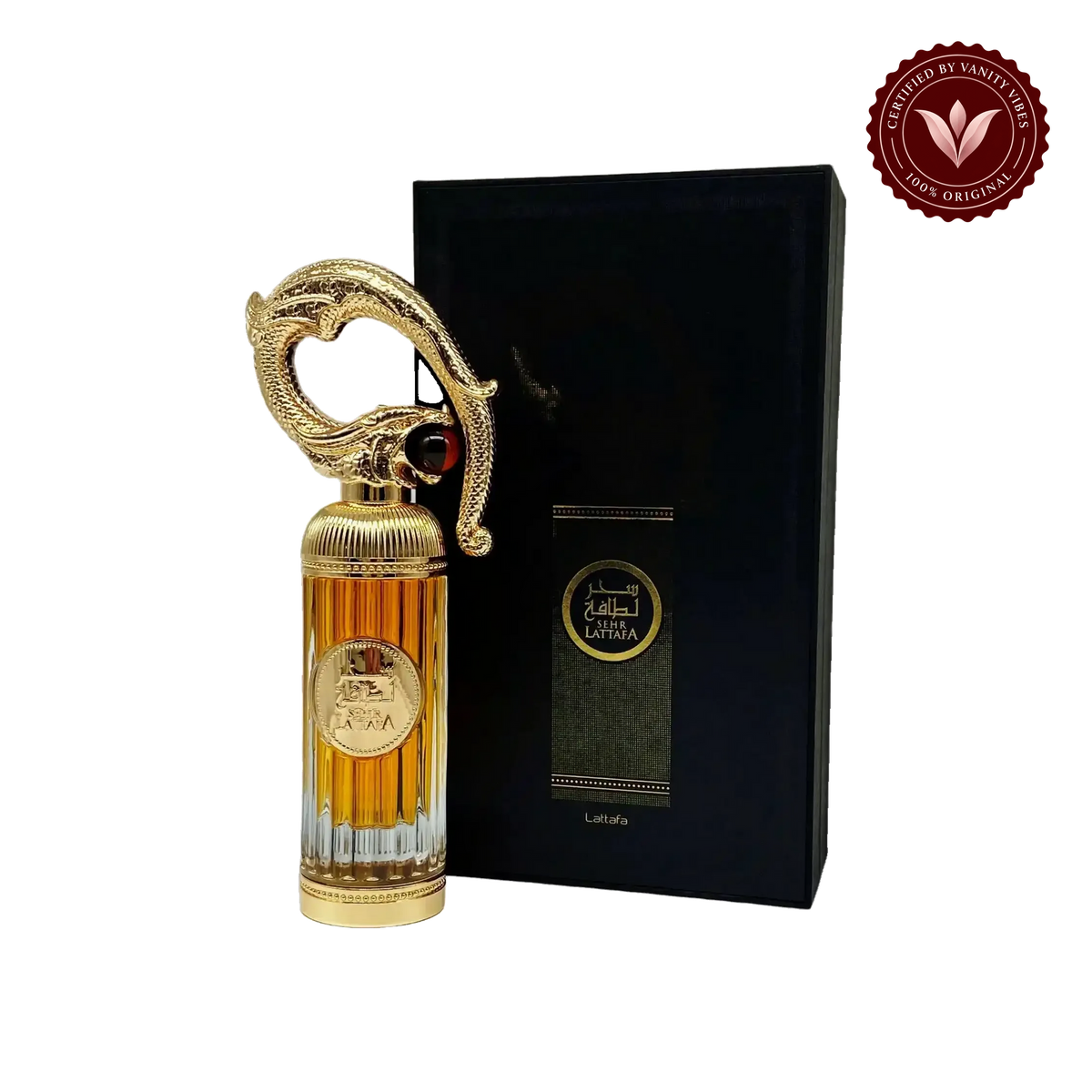 Lattafa Sehr Eau de Parfum 100ml - Long Lasting Original Elegant Unisex Fragrance for Men & Women — alternate product view — Vanity Vibes