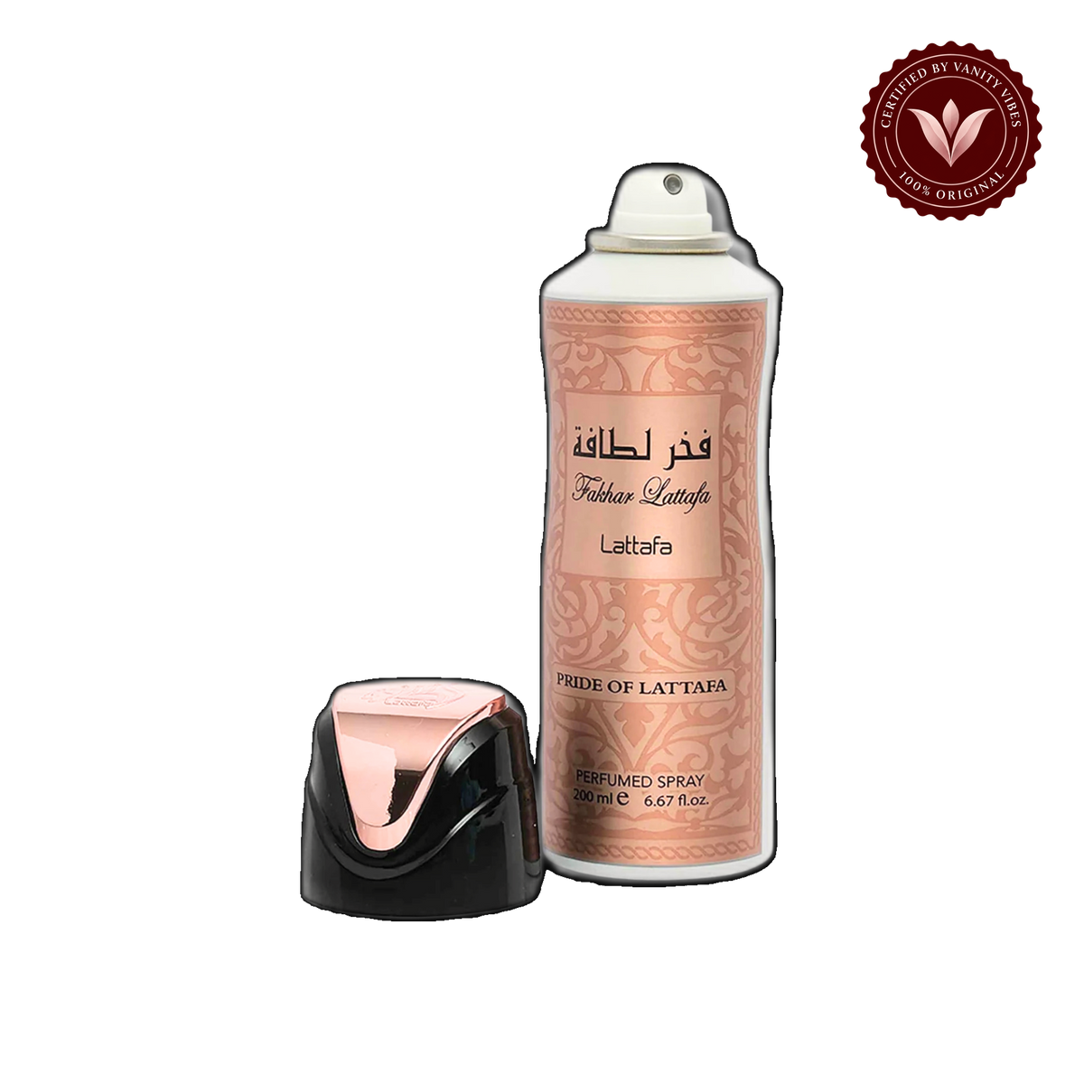 Fakhar Lattafa Women Rose Body Spray 200ml - Long Lasting Floral Fragrance & All-Day Freshness — alternate product view — Vanity Vibes
