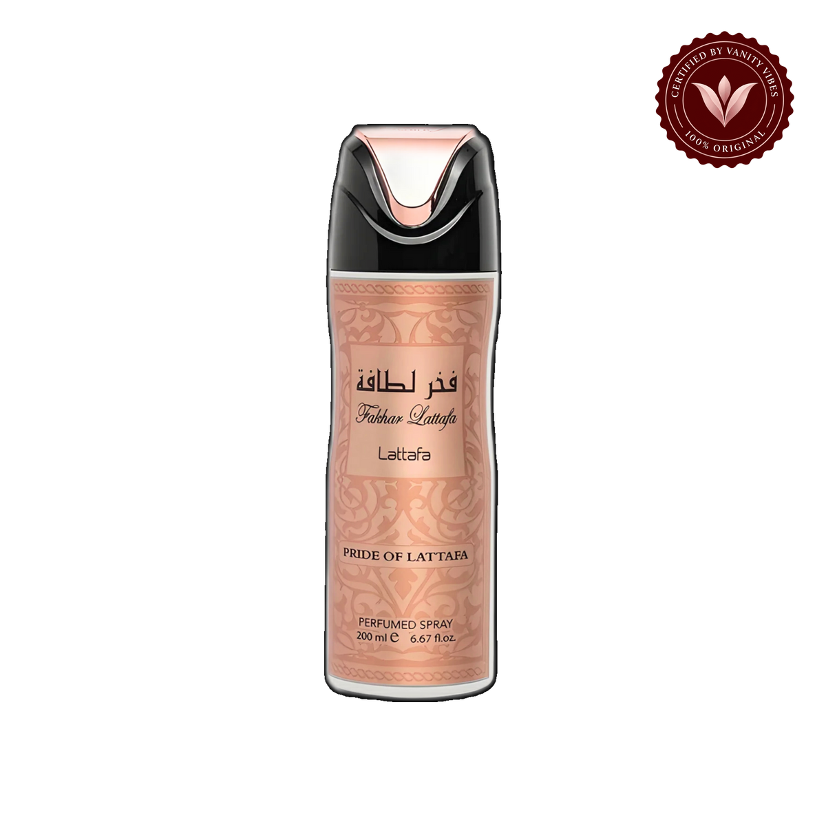 Fakhar Lattafa Women Rose Body Spray 200ml - Long Lasting Floral Fragrance & All-Day Freshness — front product — Vanity Vibes
