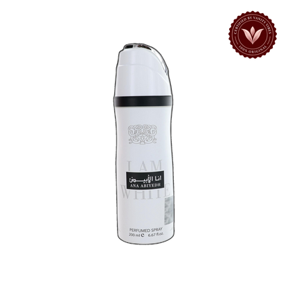 Lattafa Ana Abiyedh “I Am White” Deodorant Body Spray 200ml - Long Lasting Fresh Fragrance for Men & Women — alternate product view — Vanity Vibes