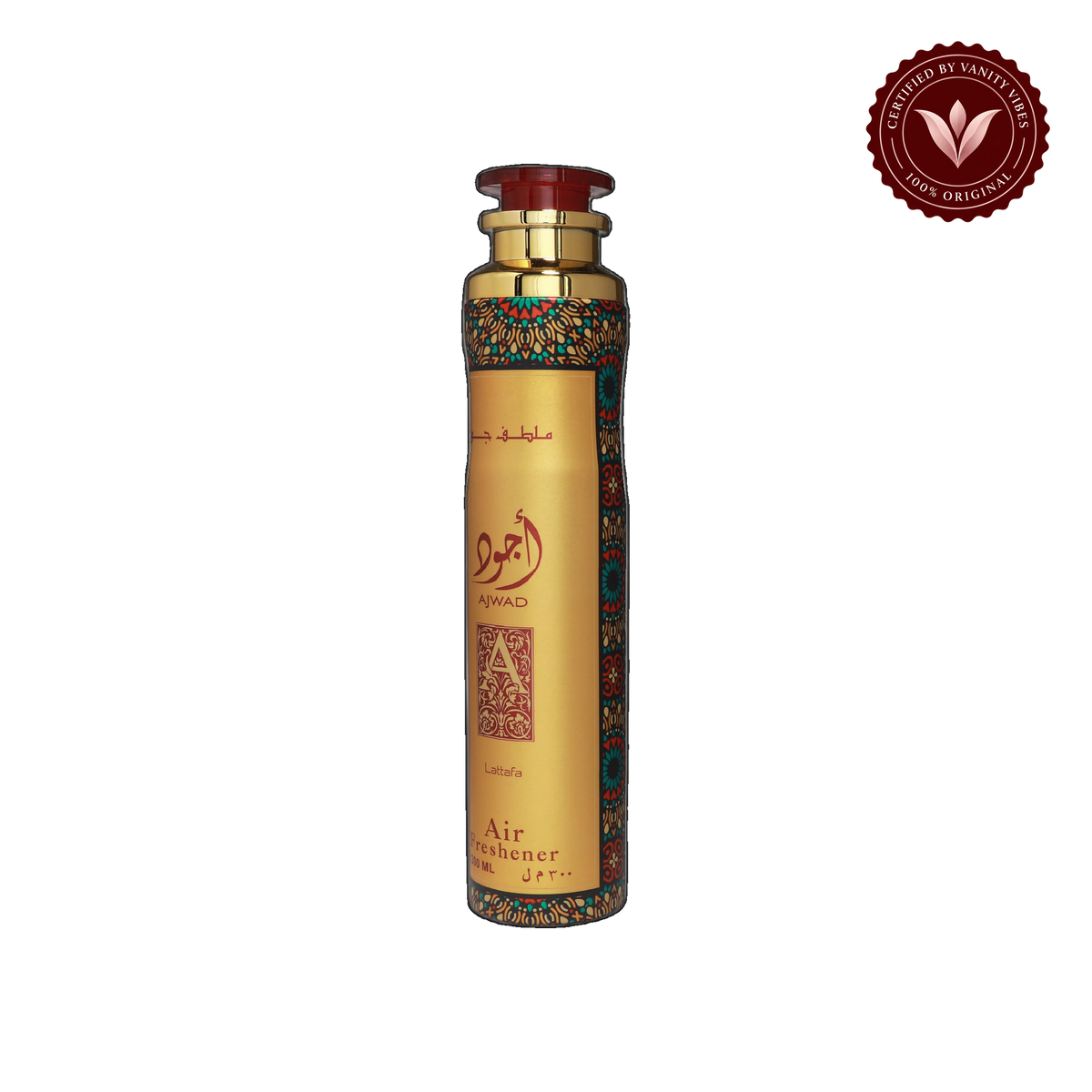Lattafa Ajwad Air Freshener 300ml - Long Lasting Luxury Sweet Fruity Floral Room Spray for Home & Office — front product — Vanity Vibes