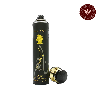 Lattafa Maahir Gold Air Freshener 300ml - Long Lasting Luxury Arabic Room Spray with Rich Oriental Fragrance — front product — Vanity Vibes
