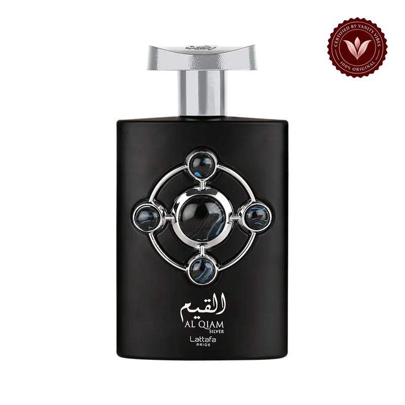 Lattafa Pride Al Qiam Silver Eau de Parfum 100ml — front product on white