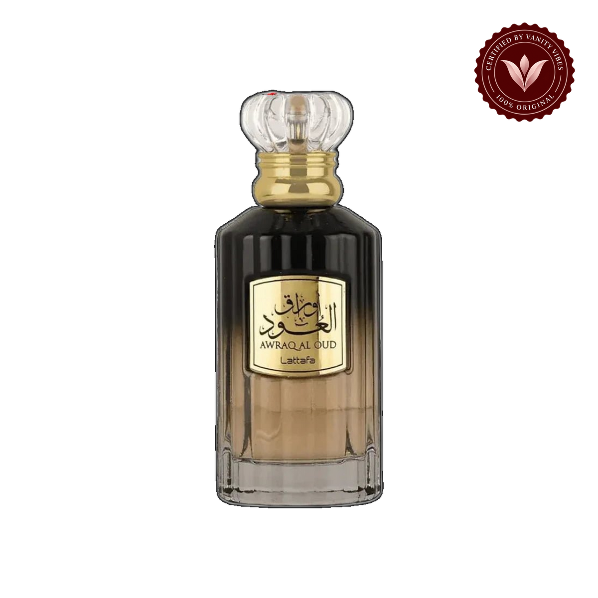Lattafa Awraq Al Oud Eau de Parfum 100ml - Long Lasting Original Rich Oud Unisex Fragrance for Men & Women — front product — Vanity Vibes