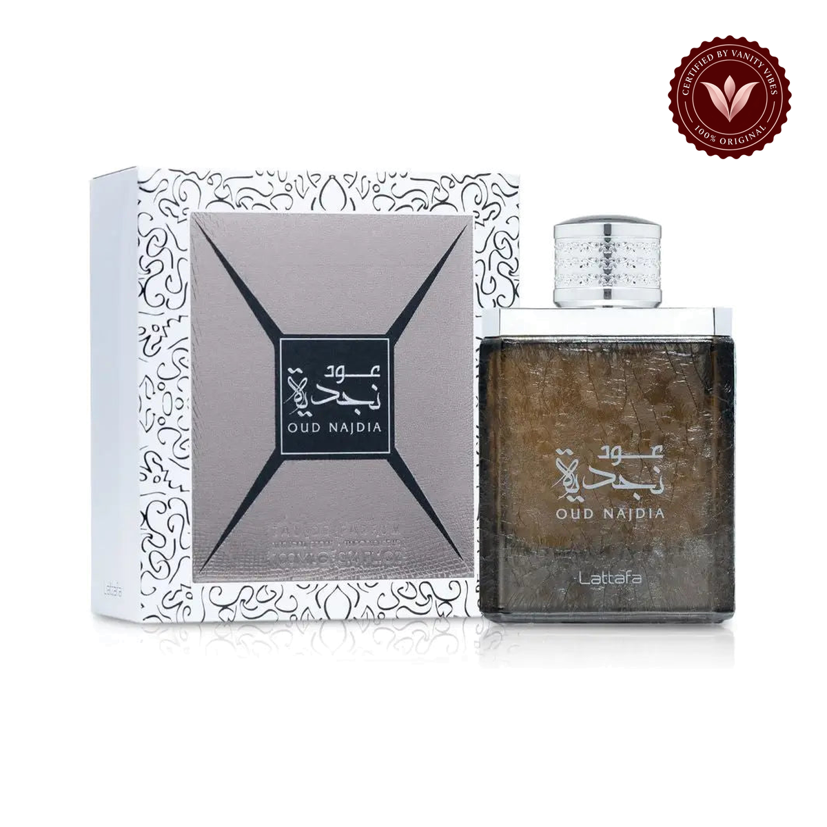 Lattafa Oud Najdia EDP 100ml — alternate product view on white