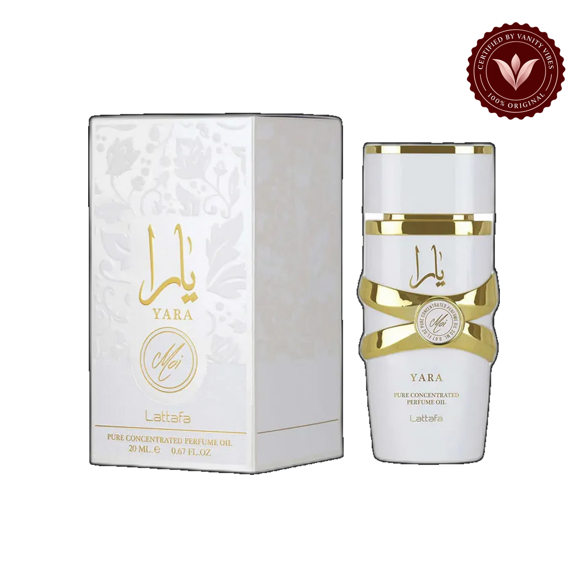 Lattafa Yara Moi Concentrated Perfume Oil 20ml - Long Lasting Original Creamy Sweet Fragrance for Women — alternate product view — Vanity Vibes