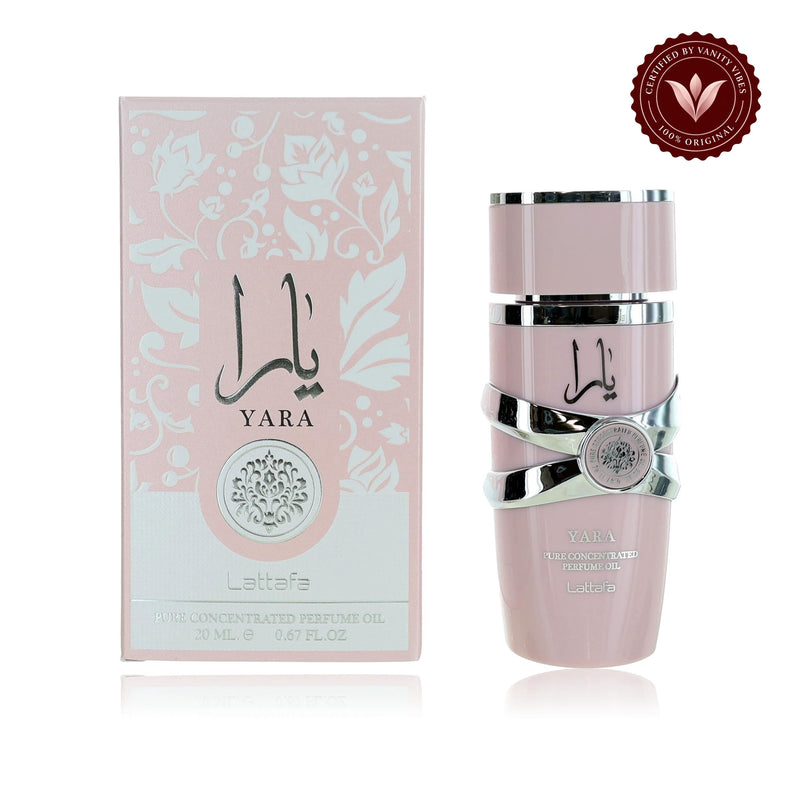 Lattafa Yara Concentrated Perfume Oil 20ml - Long Lasting Original Sweet Floral Fragrance for Women — secondary product image on white background