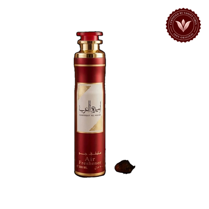 Lattafa Ameerat Al Arab Air Freshener 300ml - Long Lasting Luxury Elegant Floral Oriental Room Spray for Home & Office — alternate product view — Vanity Vibes