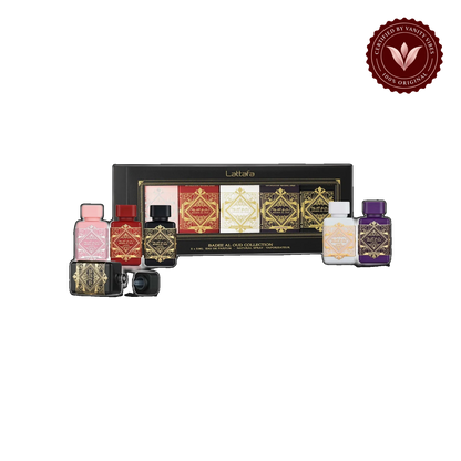 Badee Al Oud Collection by Lattafa EDP 5 x 5ml for Men & Women — alternate product view — Vanity Vibes