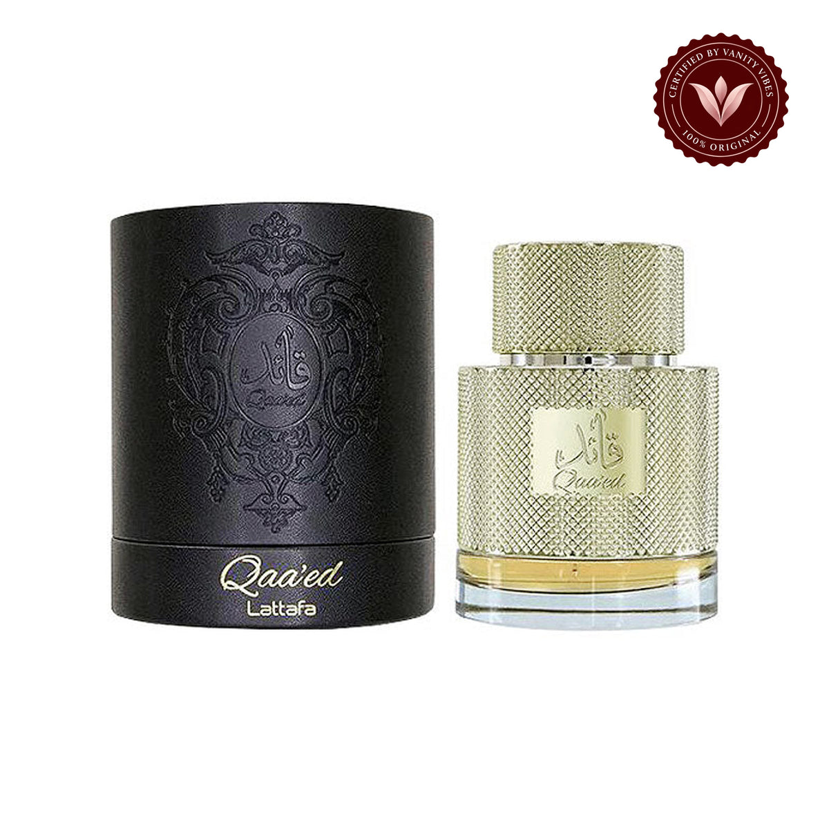 Qaa'ed By Lattafa EDP 100ml For Men & Women — secondary product image on white background with Vanity Vibes badge