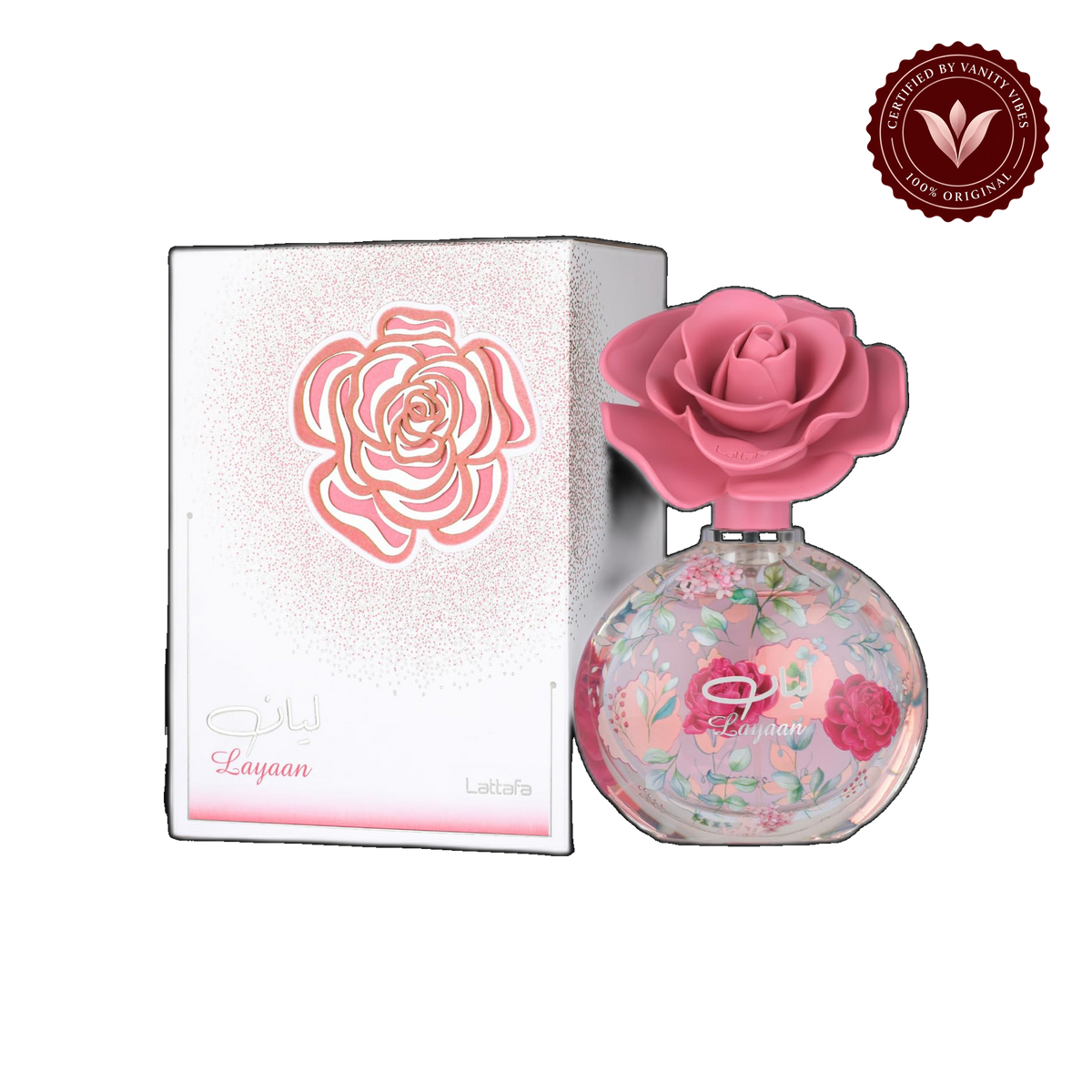 Layaan by Lattafa Eau de Parfum 75ml - Long Lasting Elegant Floral Fragrance for Women — alternate product view — Vanity Vibes
