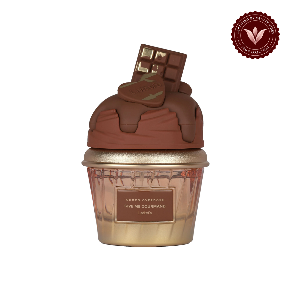 Choco Overdose Give Me Gourmand by Lattafa Eau de Parfum 75ml for Men & Women — front product — Vanity Vibes