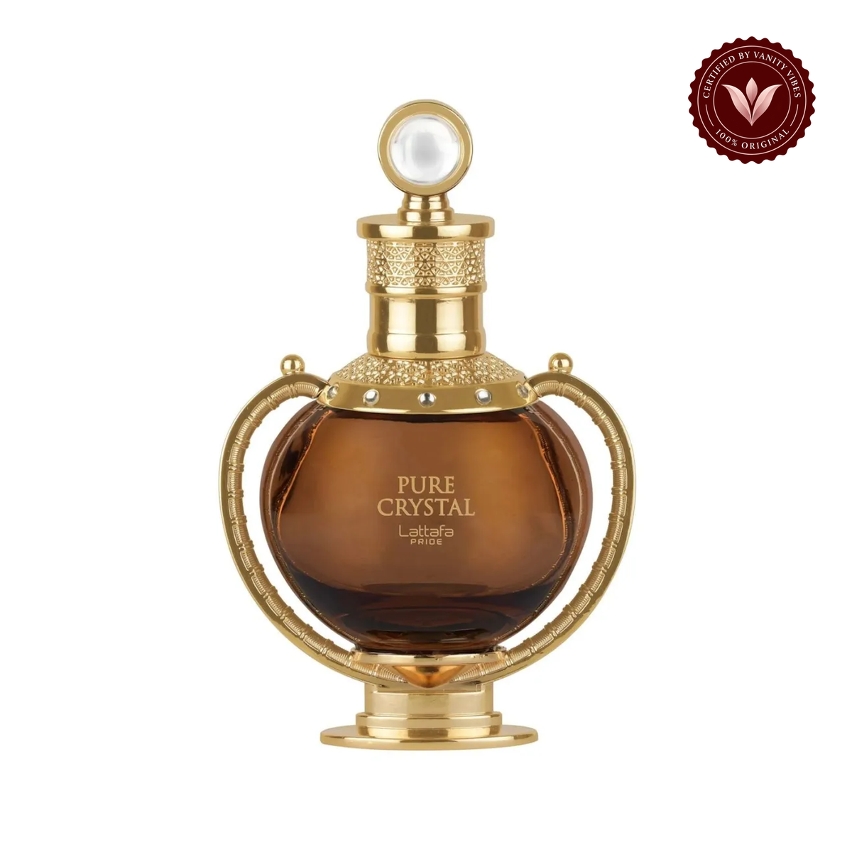 Lattafa Pride Pure Crystal Eau de Parfum 100ml - Long Lasting Fresh Elegant Unisex Fragrance for Men & Women — front product image