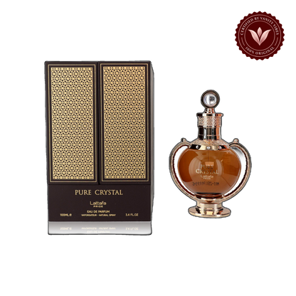 Lattafa Pride Pure Crystal Eau de Parfum 100ml - Long Lasting Fresh Elegant Unisex Fragrance for Men & Women — alternate product view — Vanity Vibes