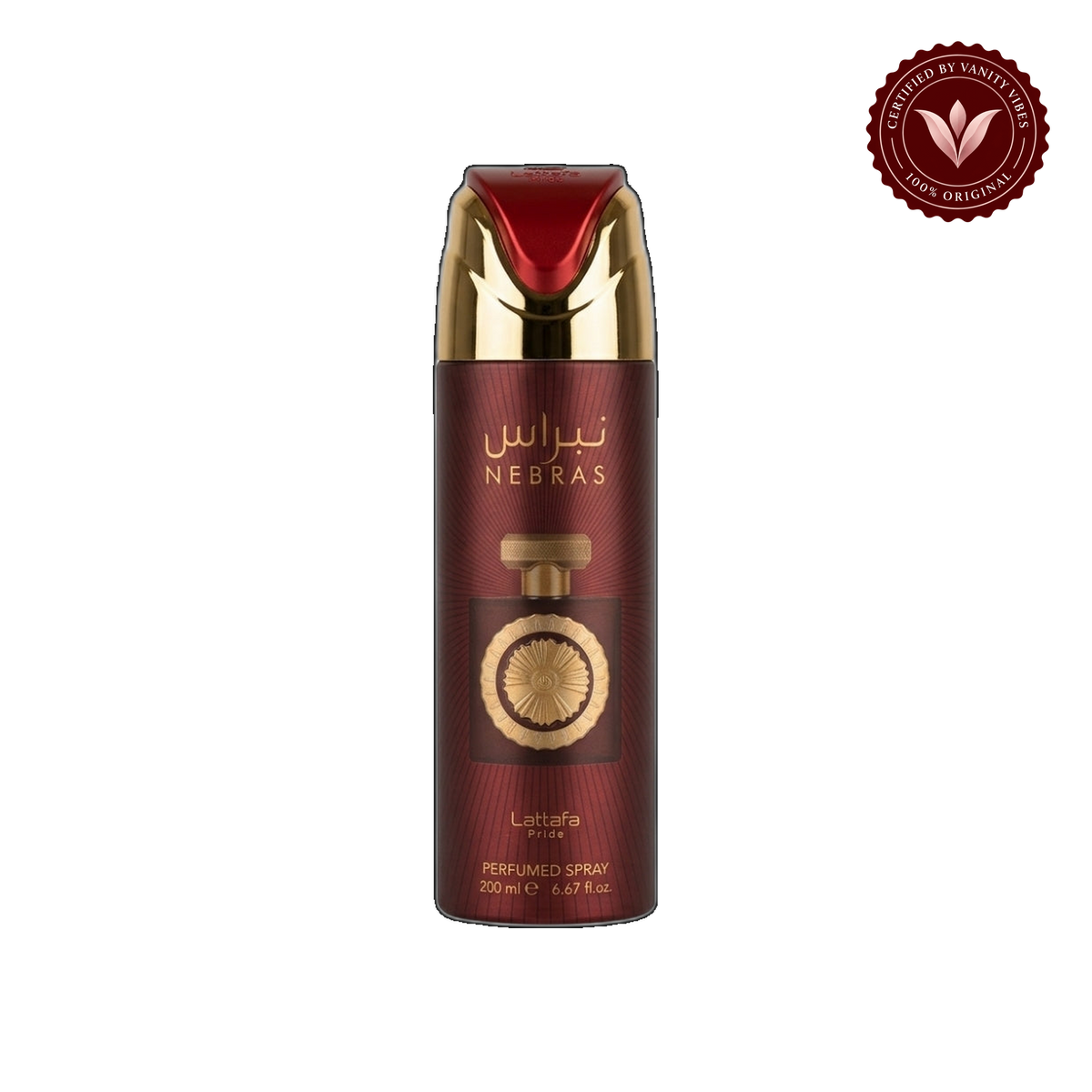 Lattafa Pride Nebras Perfumed Spray 200ml - Long Lasting Elegant Fresh Fragrance for Men & Women — front product — Vanity Vibes