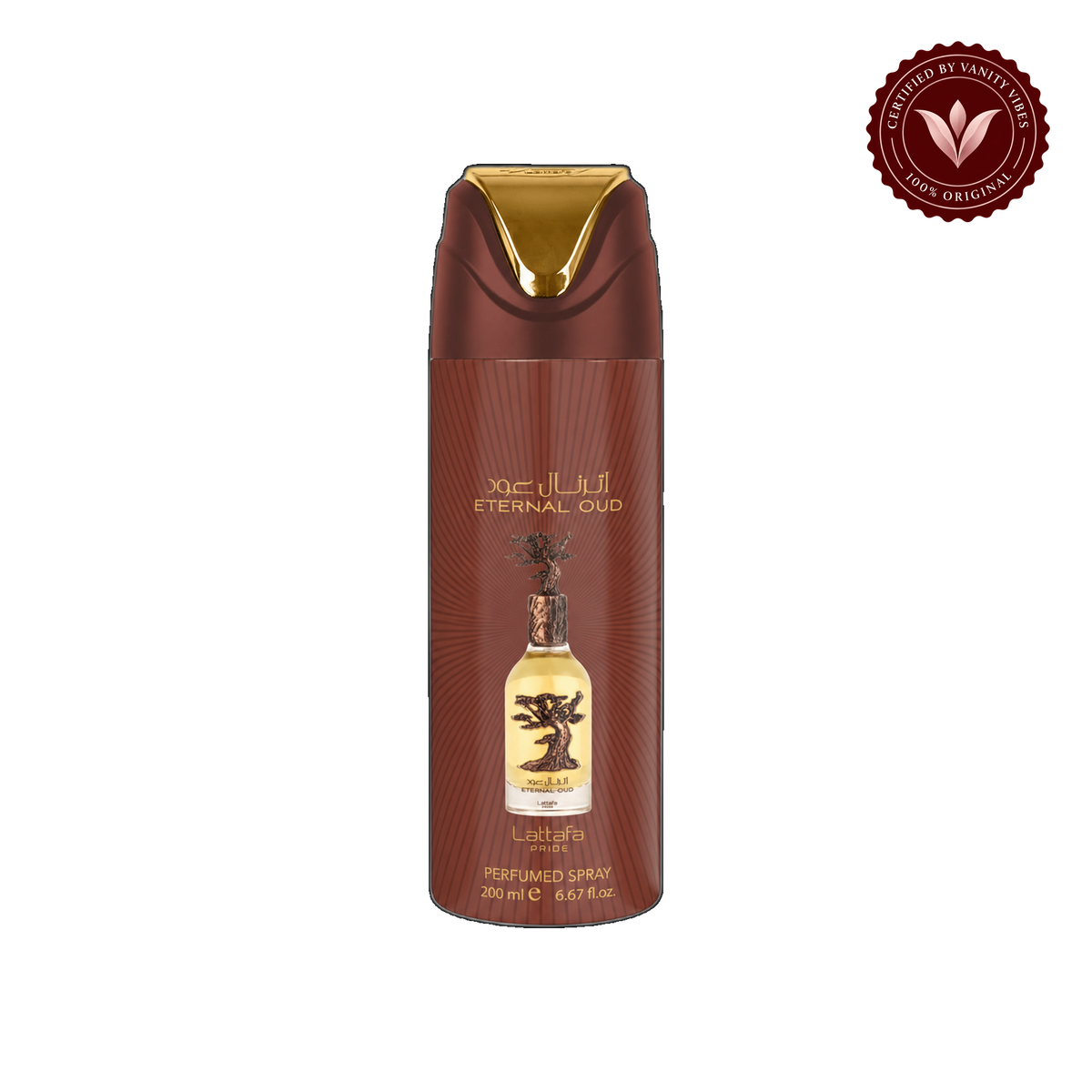 Eternal Oud Lattafa Pride Perfumed Spray 200ml - Long Lasting Rich Exotic Fragrance for Men & Women — front product — Vanity Vibes