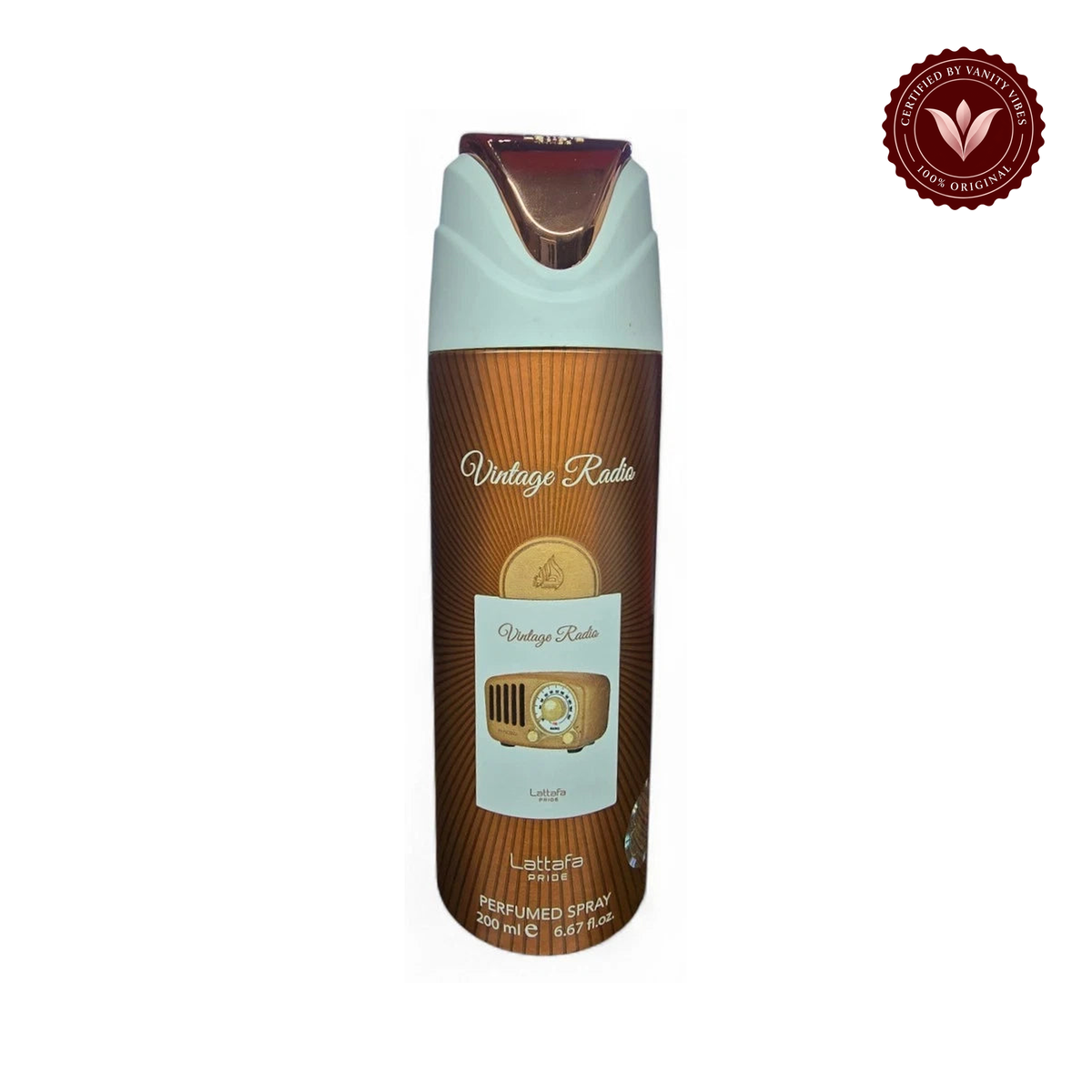 Lattafa Vintage Radio Body Spray 200ml - Long Lasting Bold Fragrance for Men & Women